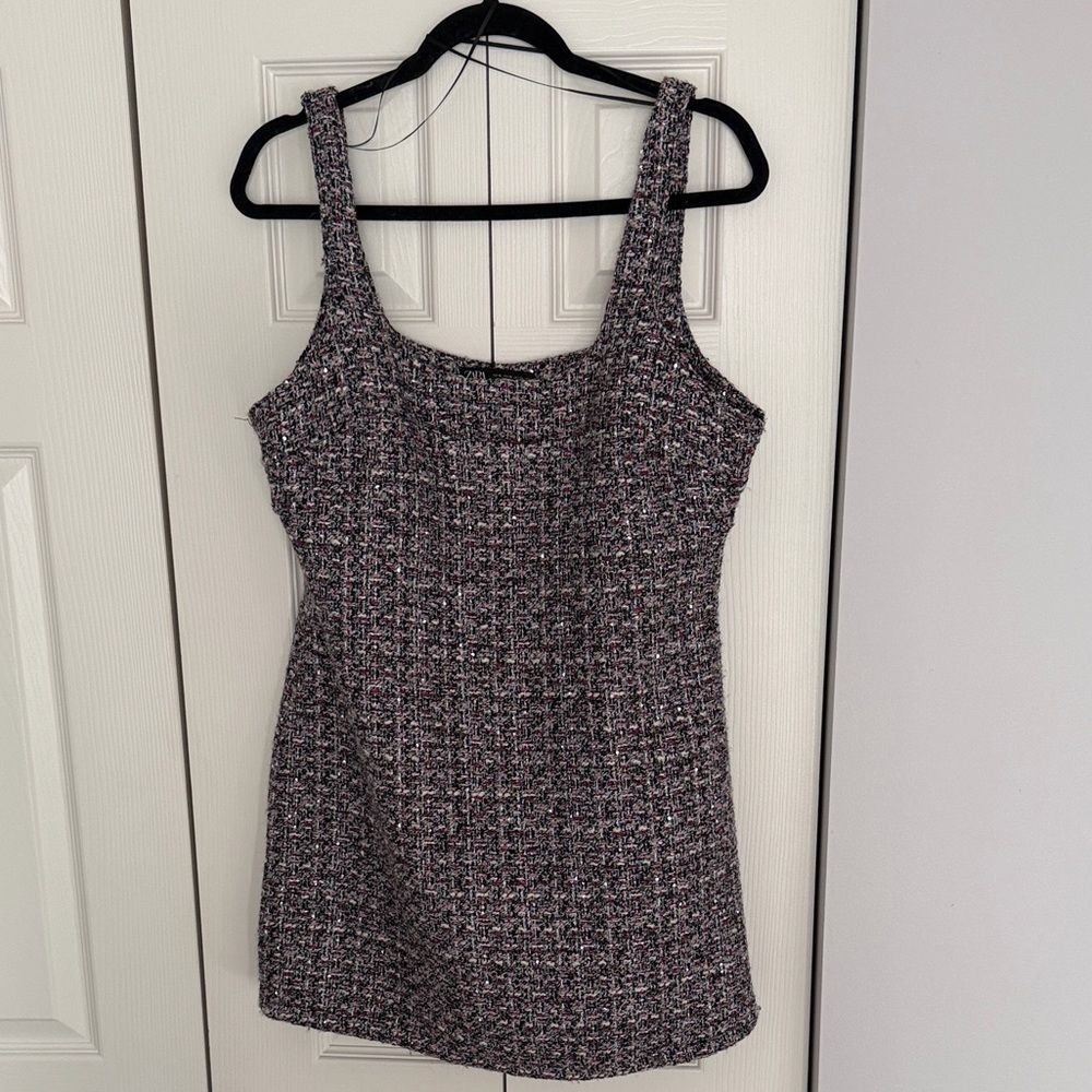 NWT Zara Tweed Mini Dress